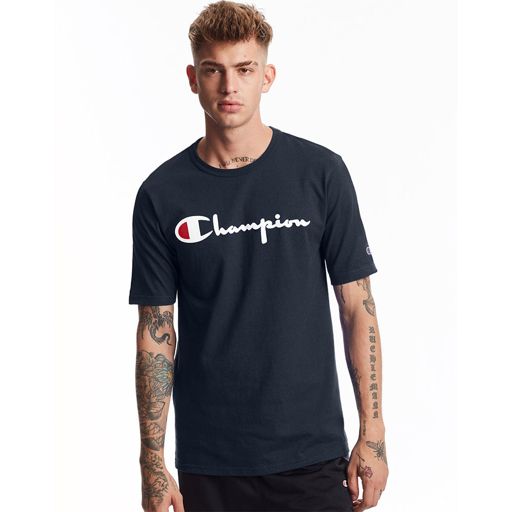 Champion USA Heritage T-Shirt (Screenprint Logo) - Navy