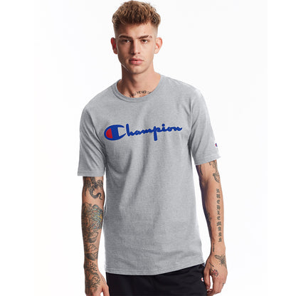 Champion USA Heritage T-Shirt (Screenprint Logo) - Oxford Gray