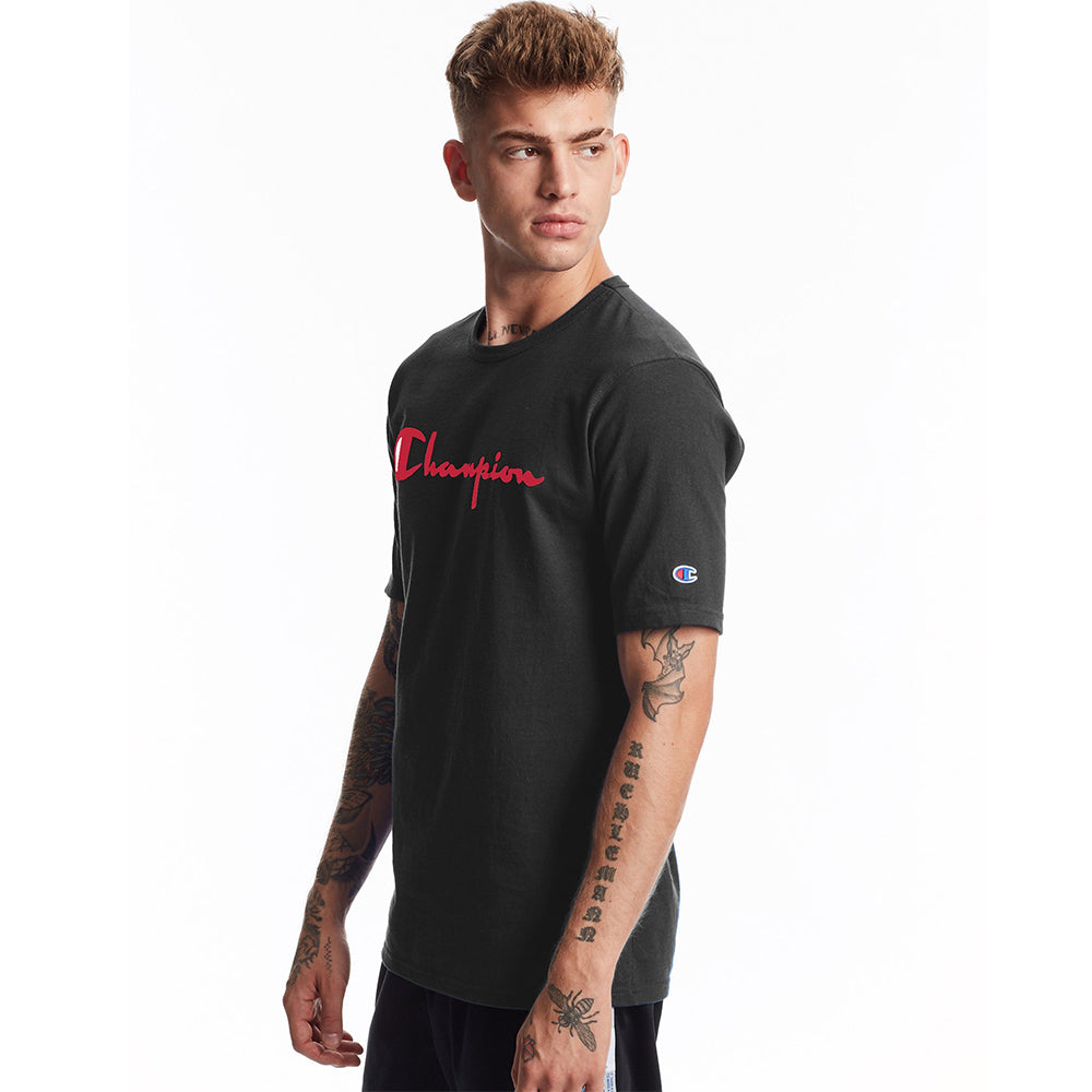 Champion USA Heritage T-Shirt (Screenprint Logo) - Black