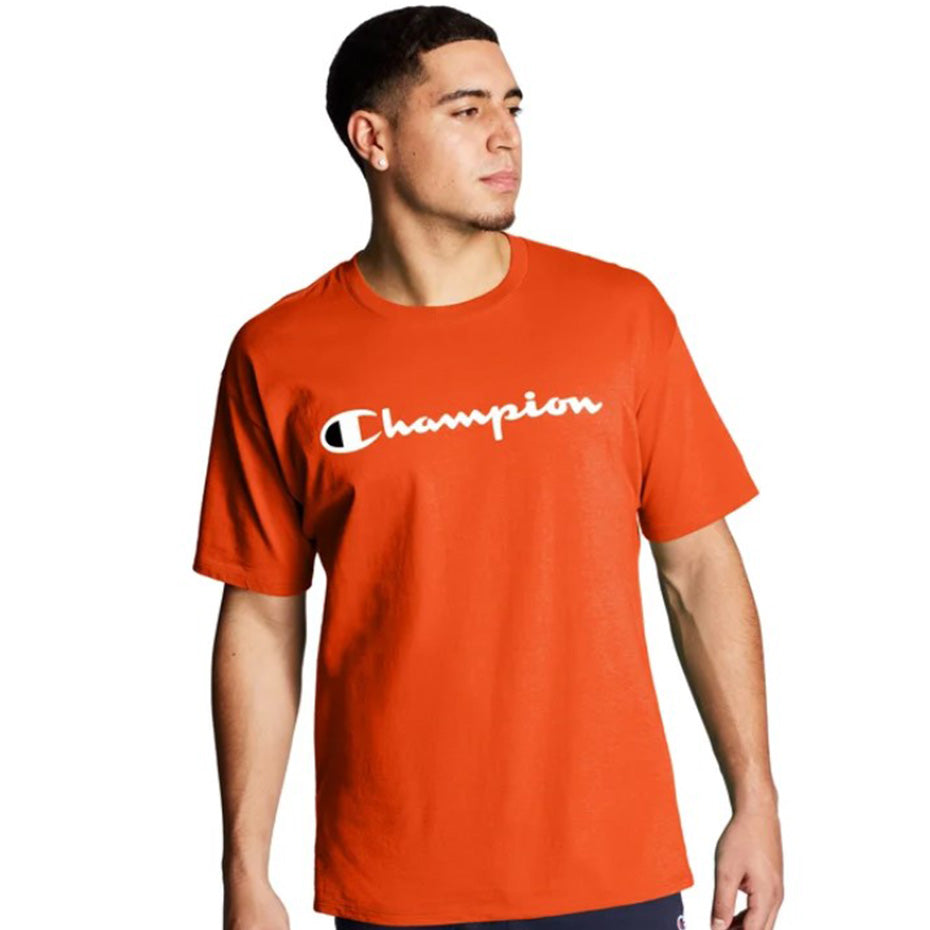 Champion USA Mens Classic Graphic Tee Spicy Orange - ANTHEM