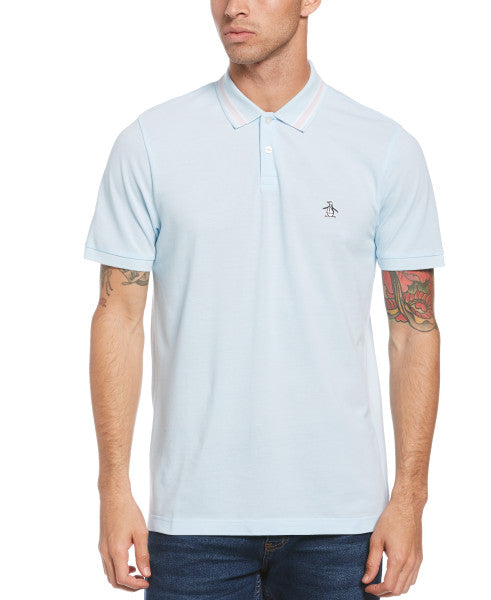 Original Penguin Original Birdseye Polo Shirt -Cool Blue